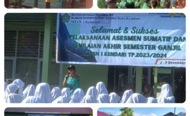 Pembukaan Pelaksanaan Sumatif dan Penilaian Akhir Semester  Ganjil  MTsN 1 Kendari TP.2023/2024
