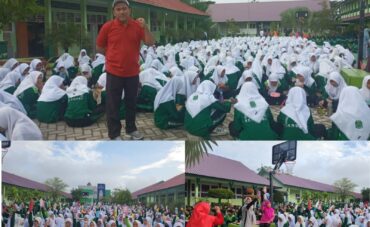 Sukseskan Program Lingkungan Madrasah Bebas Sampah Plastik, Kepala MTsN 1 Kendari Gelar Sarapan Bersama